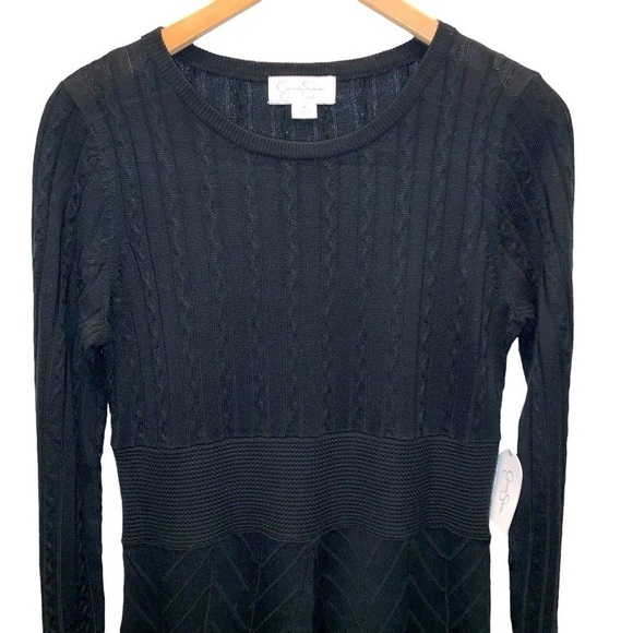 NEW Jessica Simpson Knit Long Sleeve Sweater Dress Size Medium - Picture 2 of 9